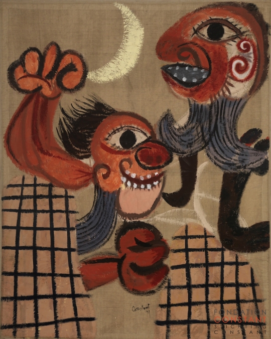 Constant Nieuwenhuys-Le barricade, 1949