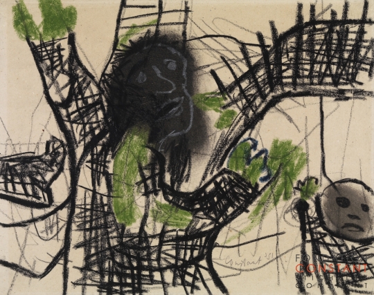 Constant Nieuwenhuys-Compositie met kop, 1951