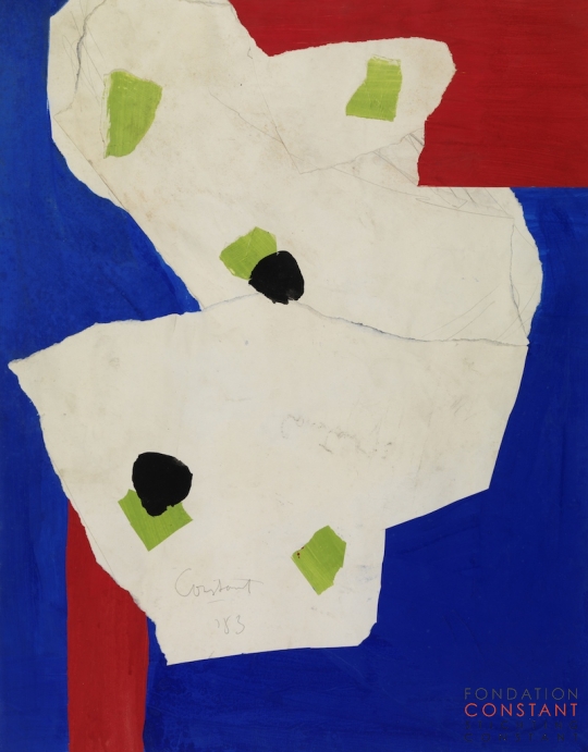 Constant Nieuwenhuys-Compositie met wit vlak, 1953