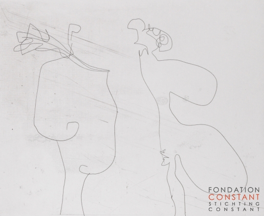 Constant Nieuwenhuys-Conversatie, 1971
