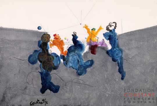 Constant Nieuwenhuys-De balspelers, 1972