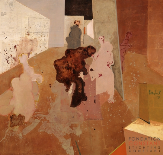 Constant Nieuwenhuys-De ontmoeting van Ubu en Justine, 1975