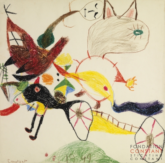 Constant Nieuwenhuys-Het Karretje, 1949