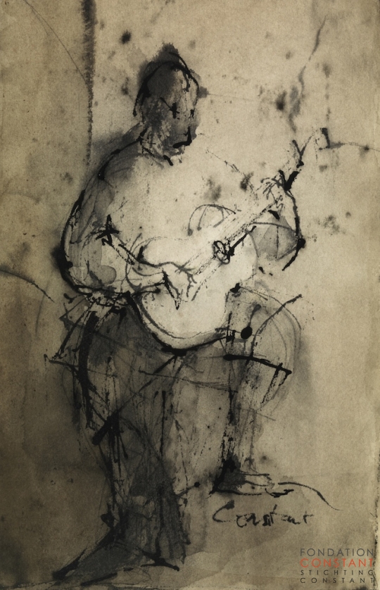 Constant Nieuwenhuys-Le joueur de guitare, 1985