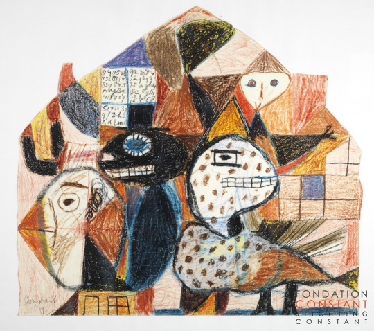 Constant Nieuwenhuys-L'école des méchants, 1949
