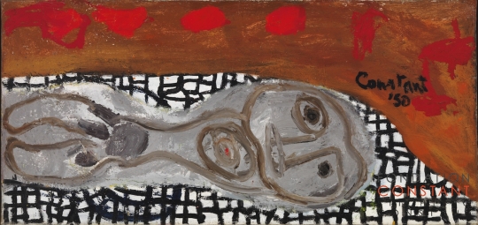 Constant Nieuwenhuys-Figure couchée, 1950