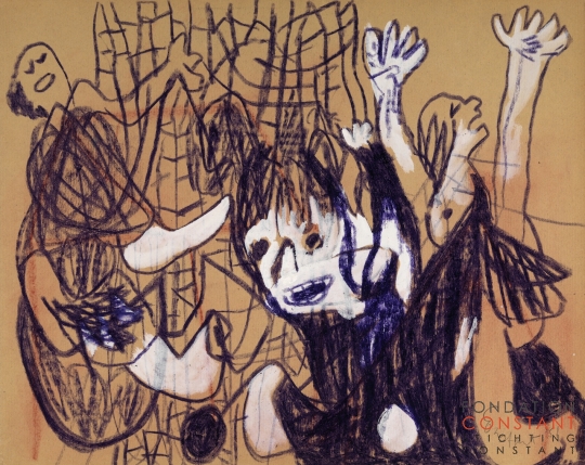 Constant Nieuwenhuys-L'Imagination effrayante 1, 1951