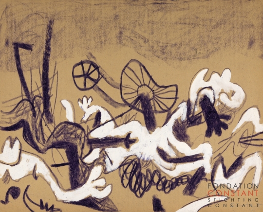 Constant Nieuwenhuys-L'Imagination effrayante 4-Slagveld, 1951