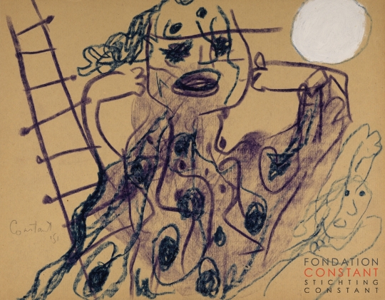 Constant Nieuwenhuys-L'Imagination effrayante 5, 1951