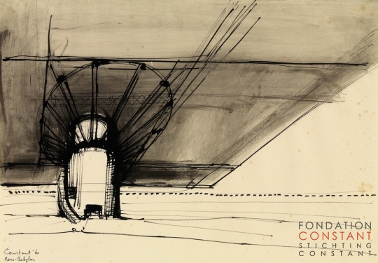 Constant Nieuwenhuys-Ondersteuning van een sector, 1960
