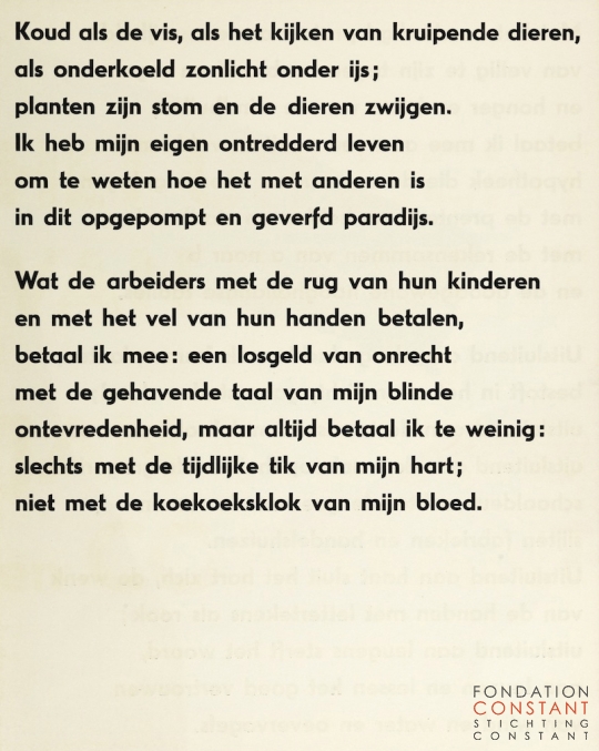Constant Nieuwenhuys & Elburg-HET UITZICHT VAN DE DUIF-1a, 1952
