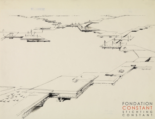 Constant Nieuwenhuys-Vogelvlucht: Groep sectoren III, 1964