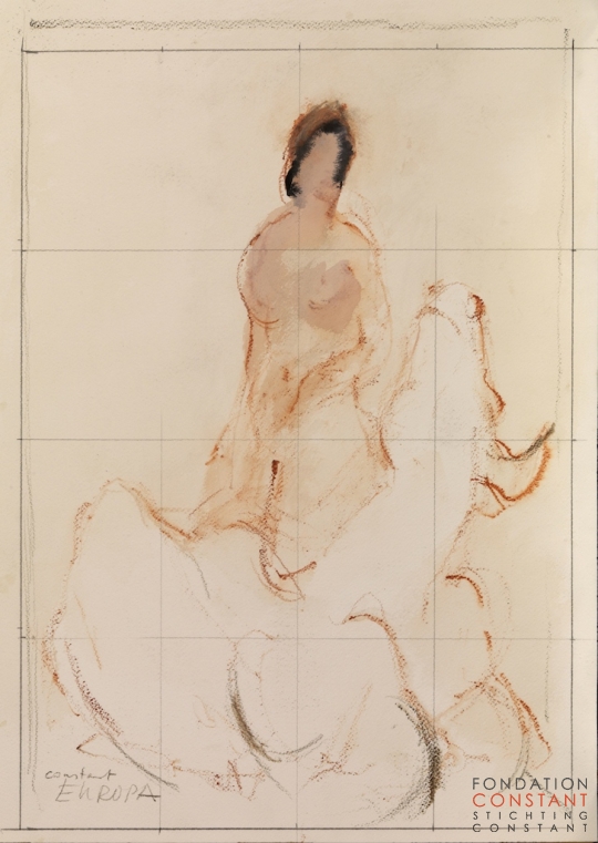 Constant Nieuwenhuys-Voorstudie Europa, 1992 ca