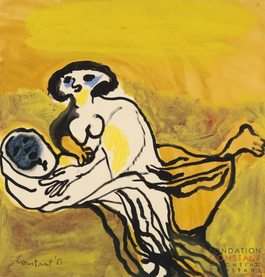 Constant Nieuwenhuys-Vrouw met kind, 1951