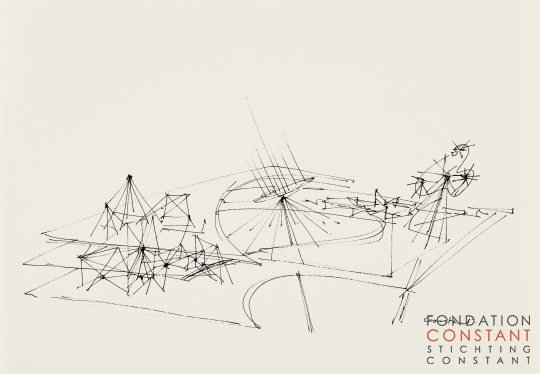 Constant Nieuwenhuys-ZT/Fantastic Architecture, ca. 1959