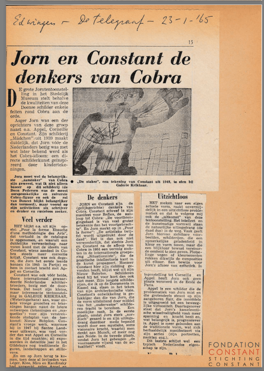 1965 Jorn en Constant de denkers van Cobra-Telegraaf