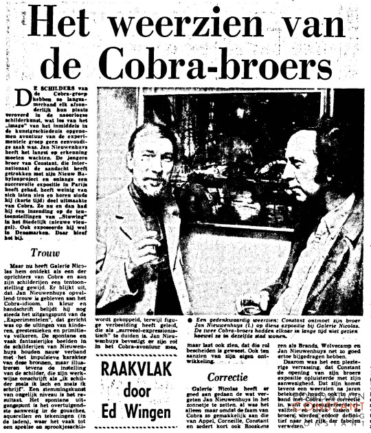 19721215 Het weerzien van de Cobra-broers-Telegraaf, p. 18