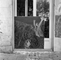 Constant with De oorlog (1950), photo Violet Cornelisse, 1951