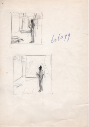 1977 ca Schilder in atelier