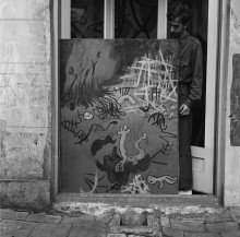 Constant with Verschroeide aarde [I] (1951)-2, photo Violet Cornelisse, 1951