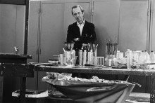 Constant and his work table, Wittenburg, 1980, Unknown