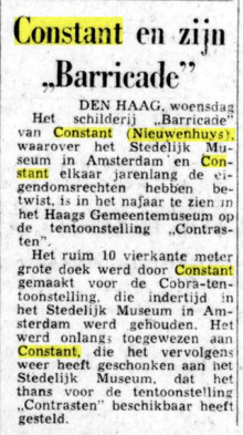 19700701 Constant en zijn Barricade-De Telegraaf