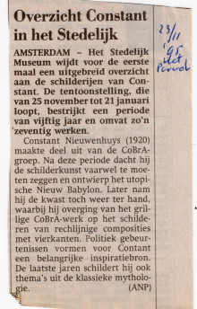 1995 Overzicht Constant in het Stedelijk-Het Parool