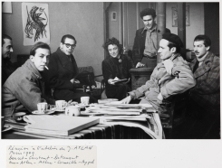 Cobra meeting in studio of Jean Michel Atlan, Paris, 1949