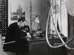 Constant Nieuwenhuys-Constant in his studio, ca 1959