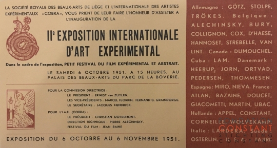IIe Exposition Internationale d'Art Experimental, 1951-2
