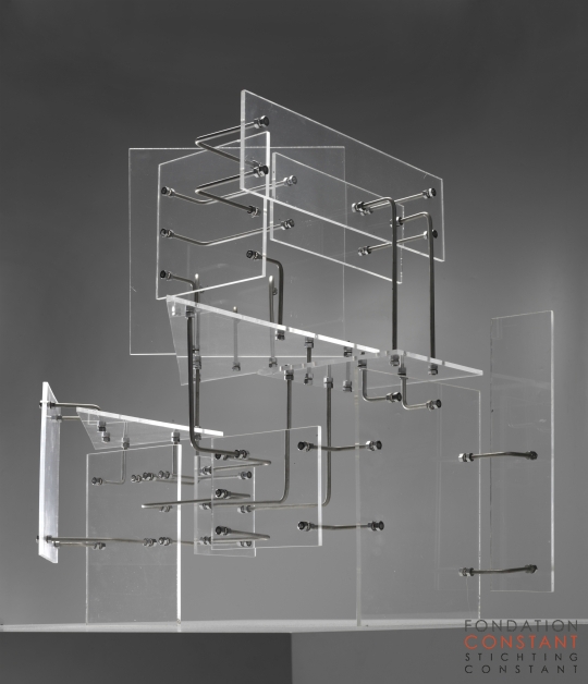 Constant Nieuwenhuys-Construction with Transparent Planes, 1954-4