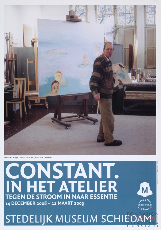 Constant in het atelier-Stedelijk Museum Schiedam, 2008-2009