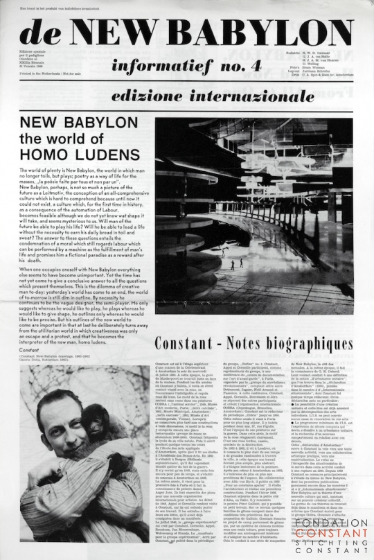 De New Babylon Informatief 4, 1966