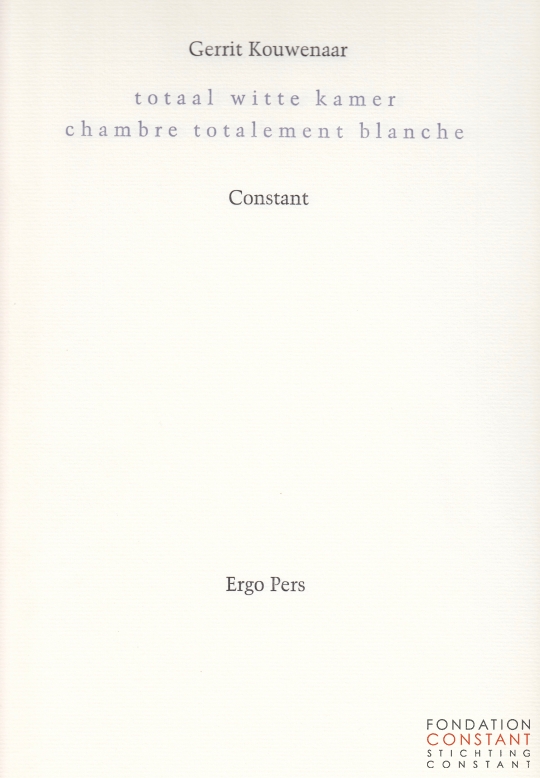 totaal witte kamer | chambre totalement blanche, 2003