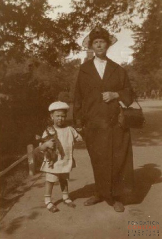 Constant with his grandmother, ca 1923
