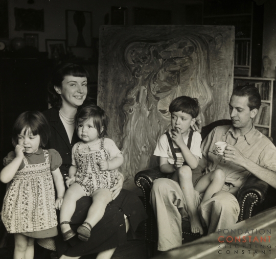 Constant and his family, 1949