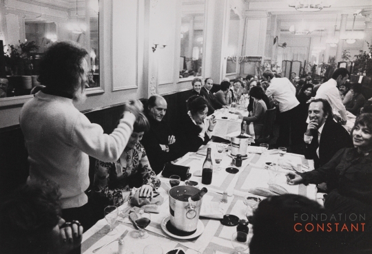 Dinner after the David Roëll Award, 1974-photo Victor Nieuwenhuys