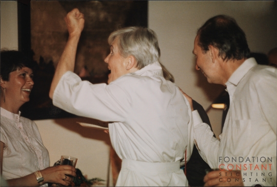 Constant with Adèle and his daughter, Eva, 1985 ca