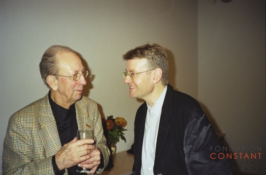 Constant Nieuwenhuys-with Mark Wigley at symposium the Activist Drawing, 1999