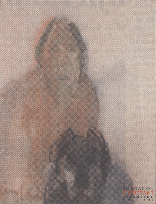 Constant Nieuwenhuys-Man met hond, 2000 ca