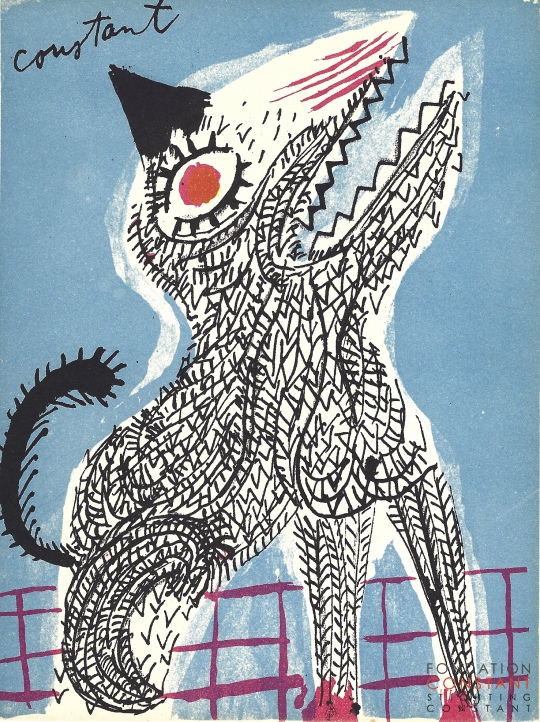 Constant Nieuwenhuys-ZT/Hond, ca 1950