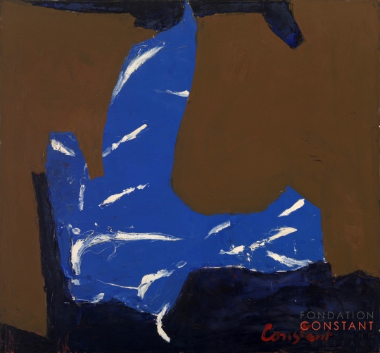 Constant Nieuwenhuys-ZT/Compositie blauw bruin , 1952