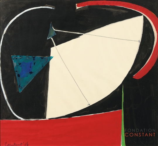 Constant Nieuwenhuys-The Blue Triangle, 1956