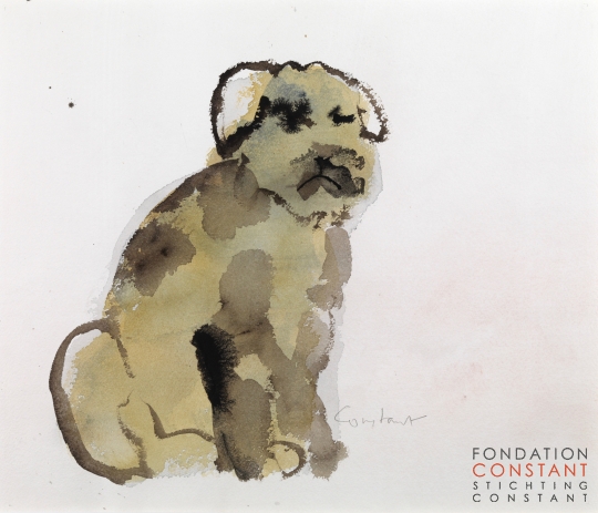 Constant Nieuwenhuys-Old dog, ca 1980