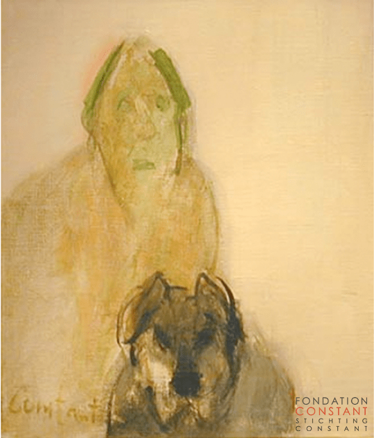 Constant Nieuwenhuys-Man with Dog, ca 1990