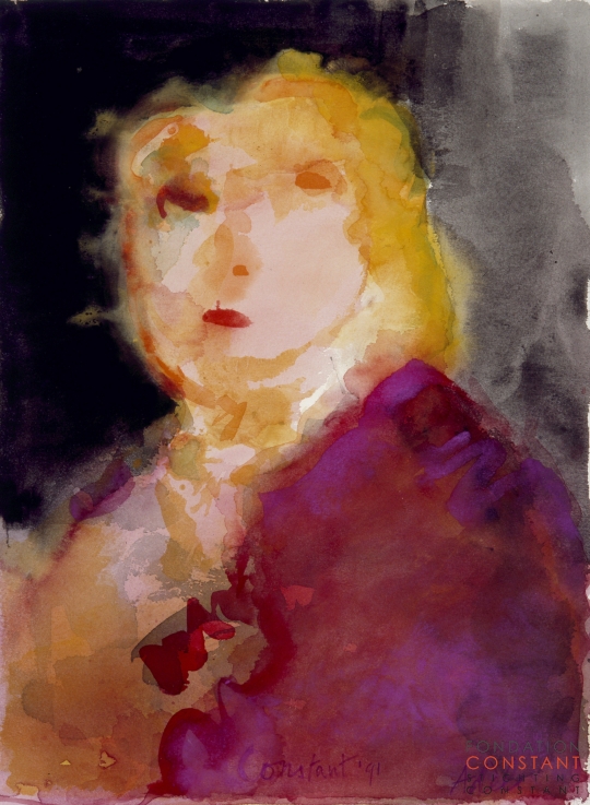 Constant Nieuwenhuys-Portret van Adèle, 1991