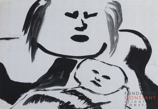 Constant Nieuwenhuys-Moeder en kind III, 1952