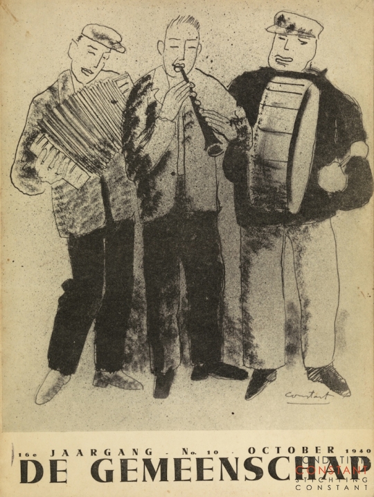 Constant Nieuwenhuys-Cover 'De Gemeenschap', 1940