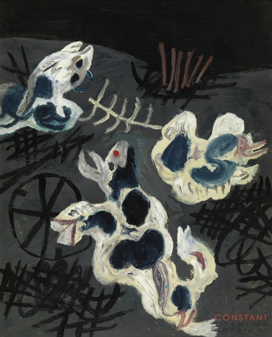 Constant Nieuwenhuys-Dode koeien, 1951