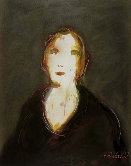 Constant Nieuwenhuys-Portrait de dame, 1985 